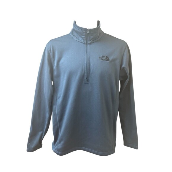 The North Face Tech Glacier Men’s S Blue 1/4-Zip Fleece Pullover Small - Picture 1 of 8